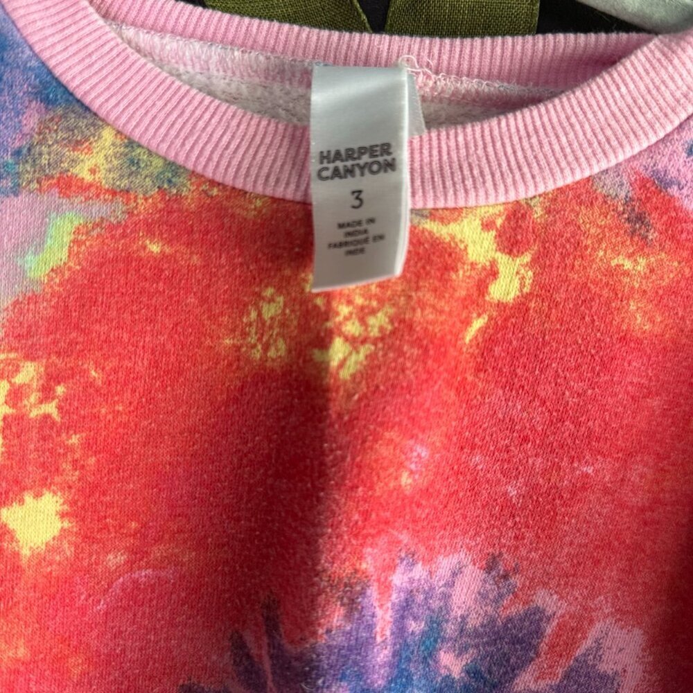 Harper Canyon Girls Tie-Dye Sweatshirt (Size 3T) - Picture 4 of 4